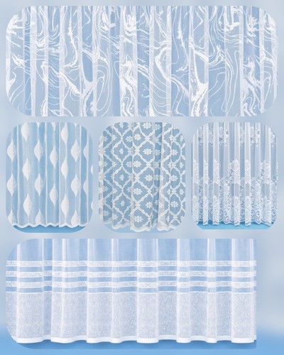 White net curtain ready - white, -ready