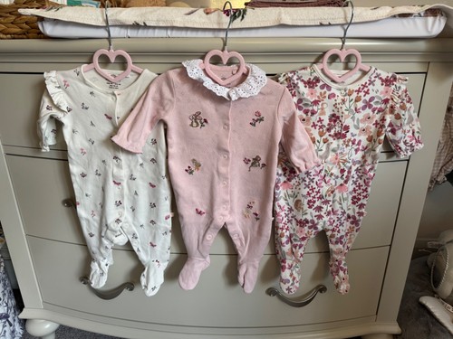 Next baby girl sleepsuits - , up